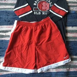 Nike Kid's Red Basketball Shorts